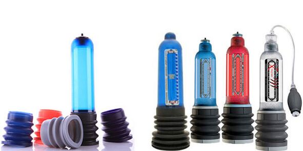 Types de pompes à vide pour agrandir le pénis