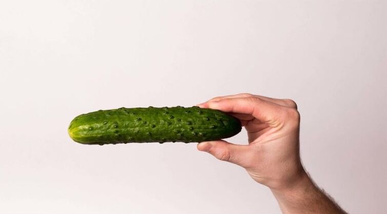 Le concombre symbolise un pénis agrandi par les boissons gazeuses.
