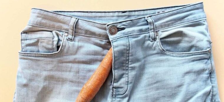 Les carottes symbolisent un pénis agrandi par la soude.