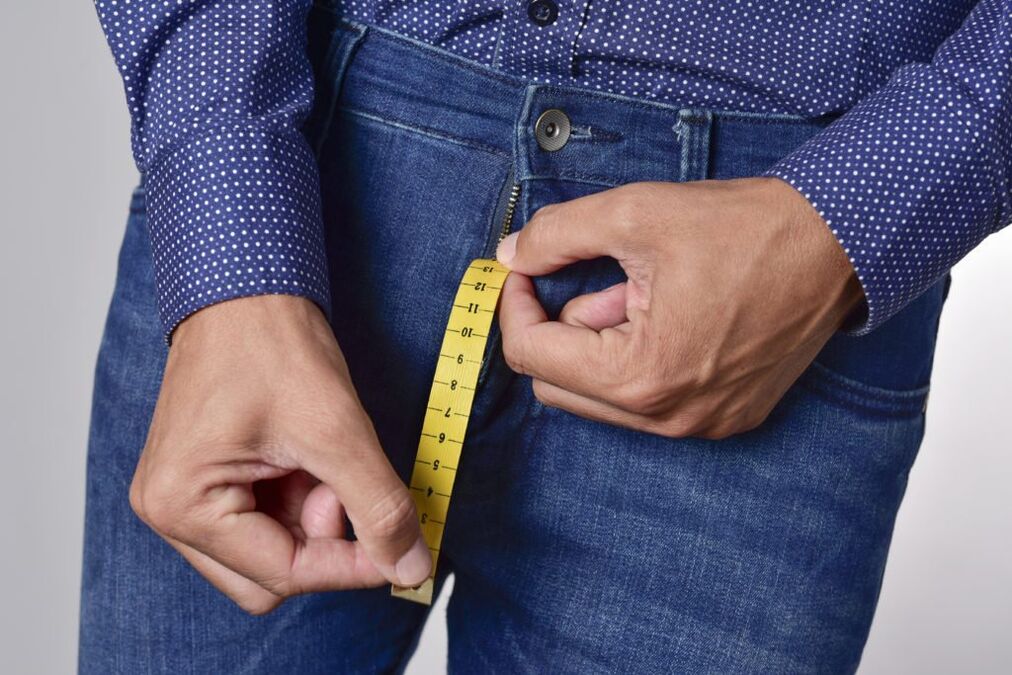 mesurer la taille du pénis après l'agrandissement